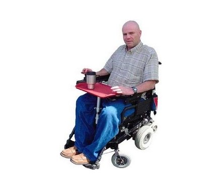 Bandeja para comida en silla de ruedas