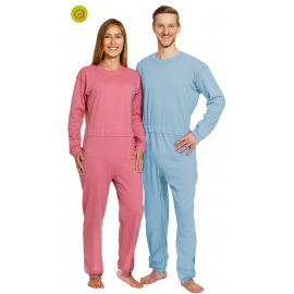 Pijama antipañal largo con una cremallera